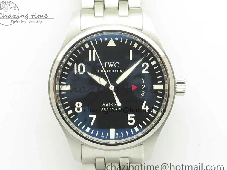 MIROTIME 0107 Mark XVII IW326504 MKS 1:1 Best Edition Black Dial On SS Bracelet MIYOTA 9015 V Durable 7210